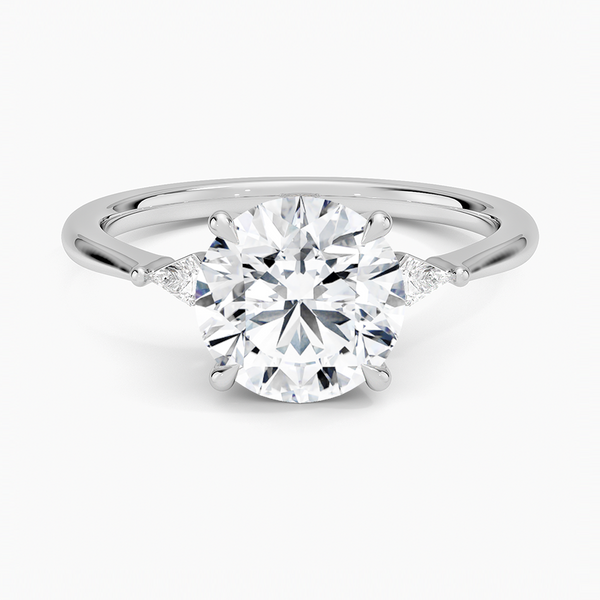 Petite Cometa Three Stone Diamond Engagement Ring  [Setting Only] - EC117