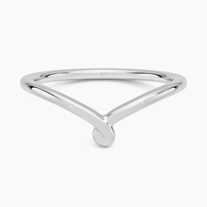 Love Knot Contour Wedding Band Ring - LR51 - Roselle Jewelry