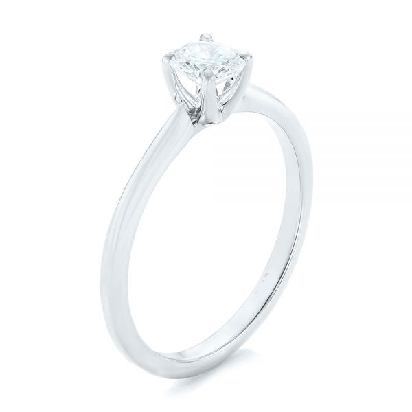 Custom Solitaire Engagement Ring [Setting Only] - EC088 With 0.7 Carat Round Shape Lab Diamond