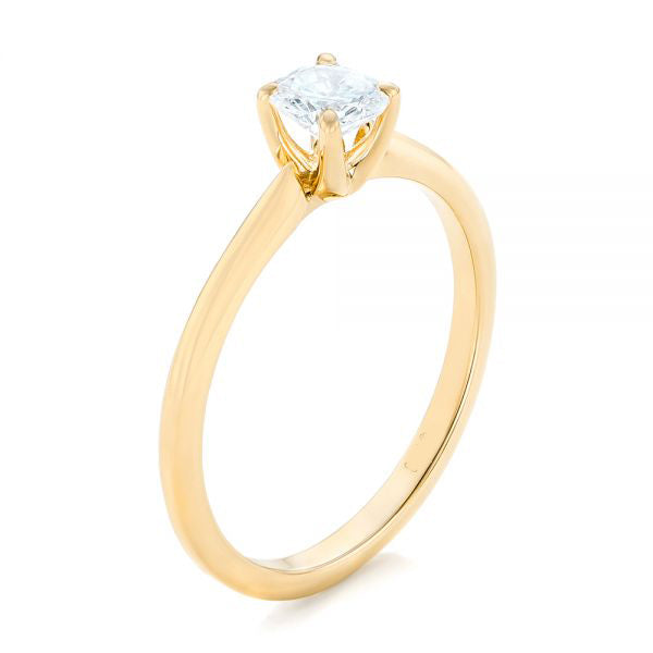 Custom Solitaire Engagement Ring [Setting Only] - EC088 With 1.15 Carat Round Shape Lab Diamond