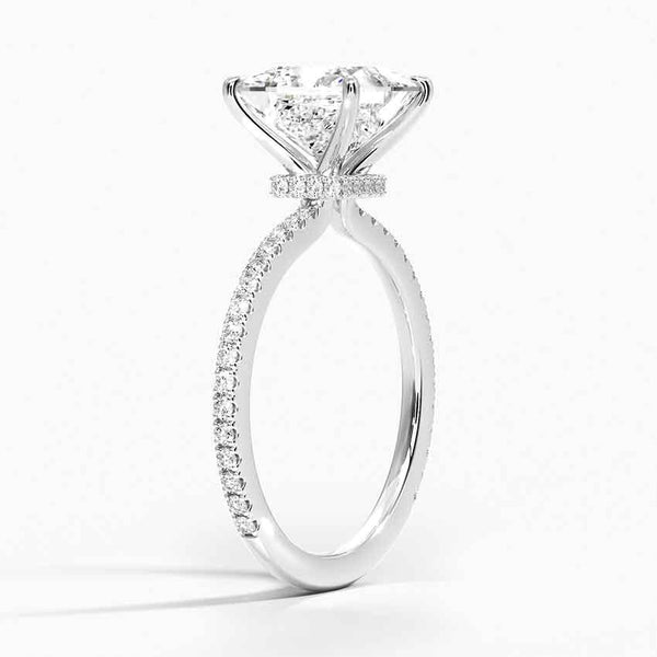 Princess Demi 鑽石訂婚戒指 [僅限鑲嵌] - EC110Pr