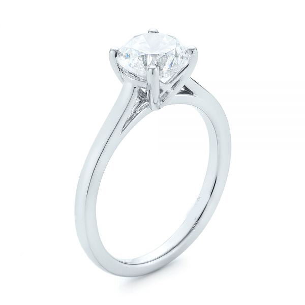 Solitaire Diamond Engagement Ring [Setting Only] - EC061 With 1.04 Carat Round Shape Lab Diamond