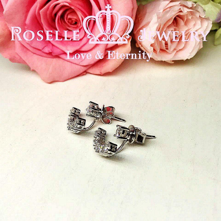 Detachable Stud Earrings - JE1 - Roselle Jewelry