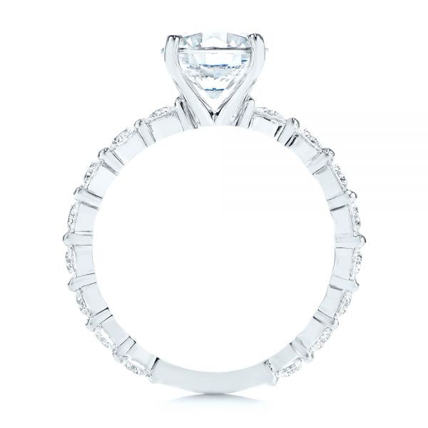 Four Claw Prong Classic Diamond Engagement Ring [Setting Only] - EC049 - Roselle Jewelry