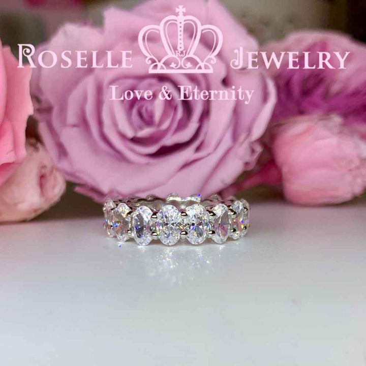 Oval Eternity Wedding Ring - BH4 - Roselle Jewelry