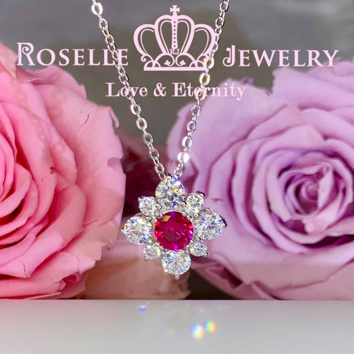 Floral Drop Pendants - CR4 - Roselle Jewelry