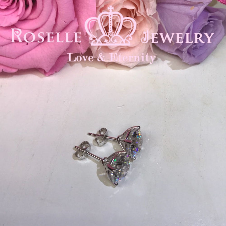 Four Prong Stud Earrings - R300 - Roselle Jewelry