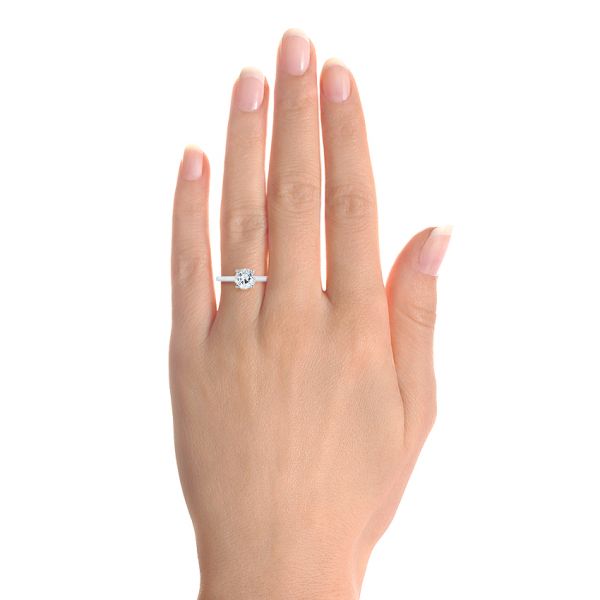 Solitaire Diamond Engagement Ring [Setting Only] - EC061 - Roselle Jewelry