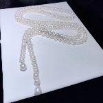 8-9mm Freshwater Pearl 90cm Necklance - TS028 - Roselle Jewelry