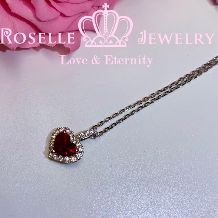 Halo Happy Heart Shape Drop Pendants - HC4 - Roselle Jewelry